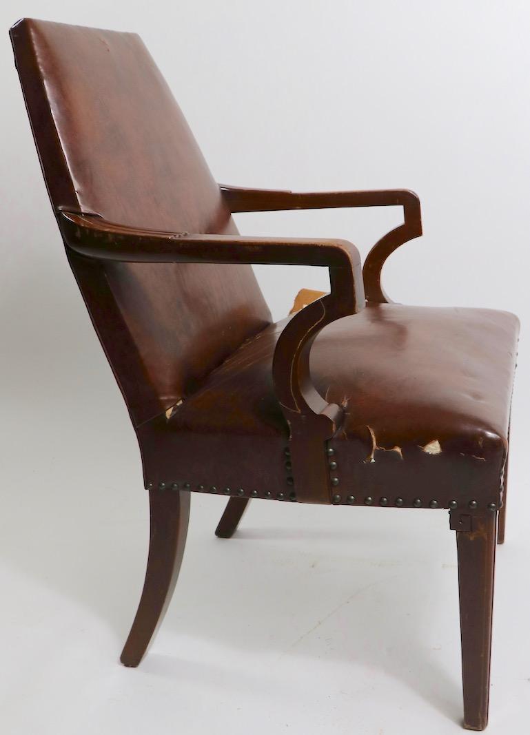 High Back Art Deco Chair 9