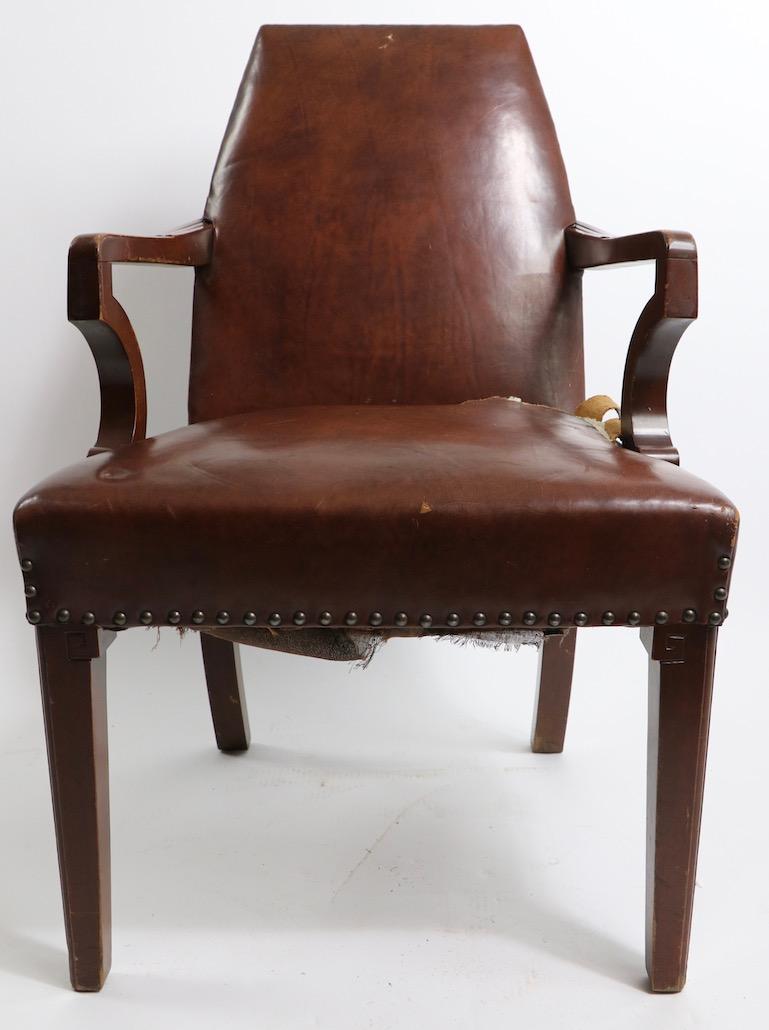 High Back Art Deco Chair 1