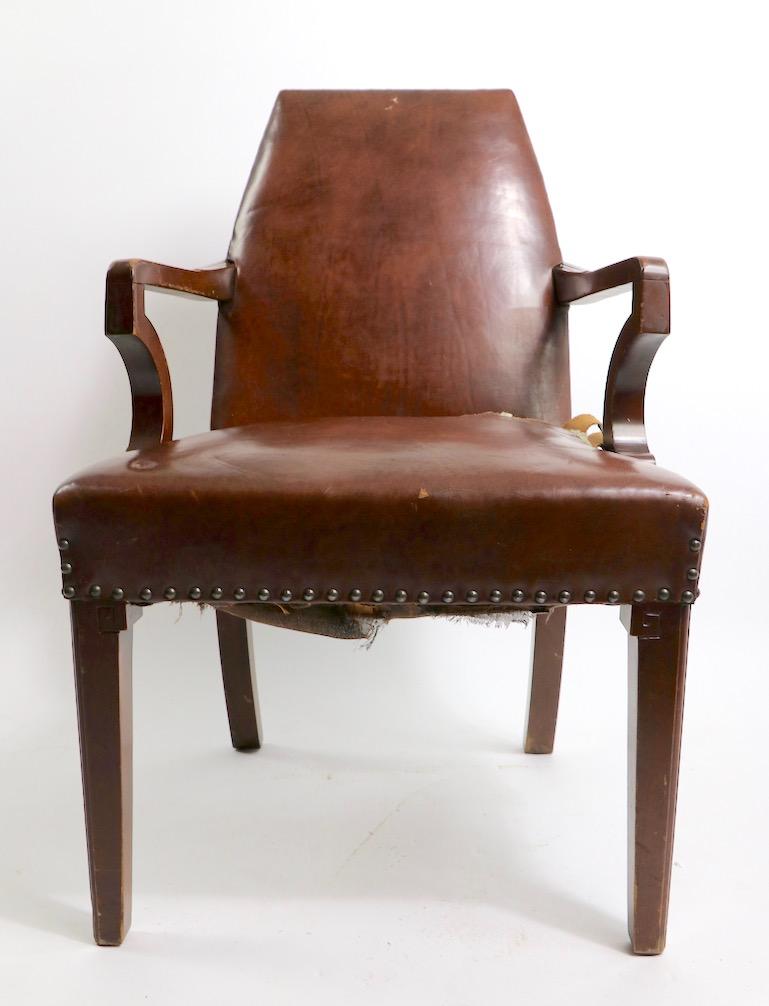 High Back Art Deco Chair 2