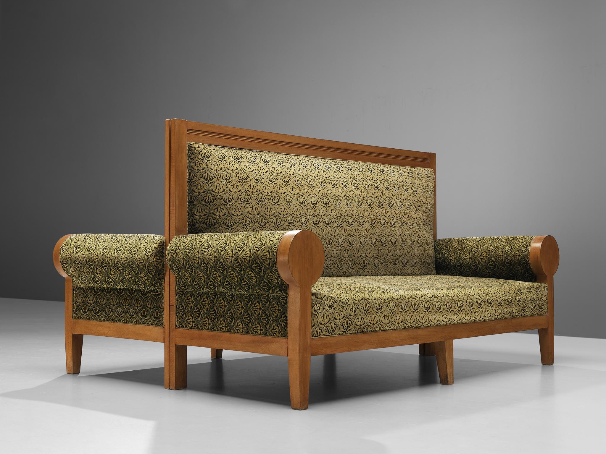 art deco settee