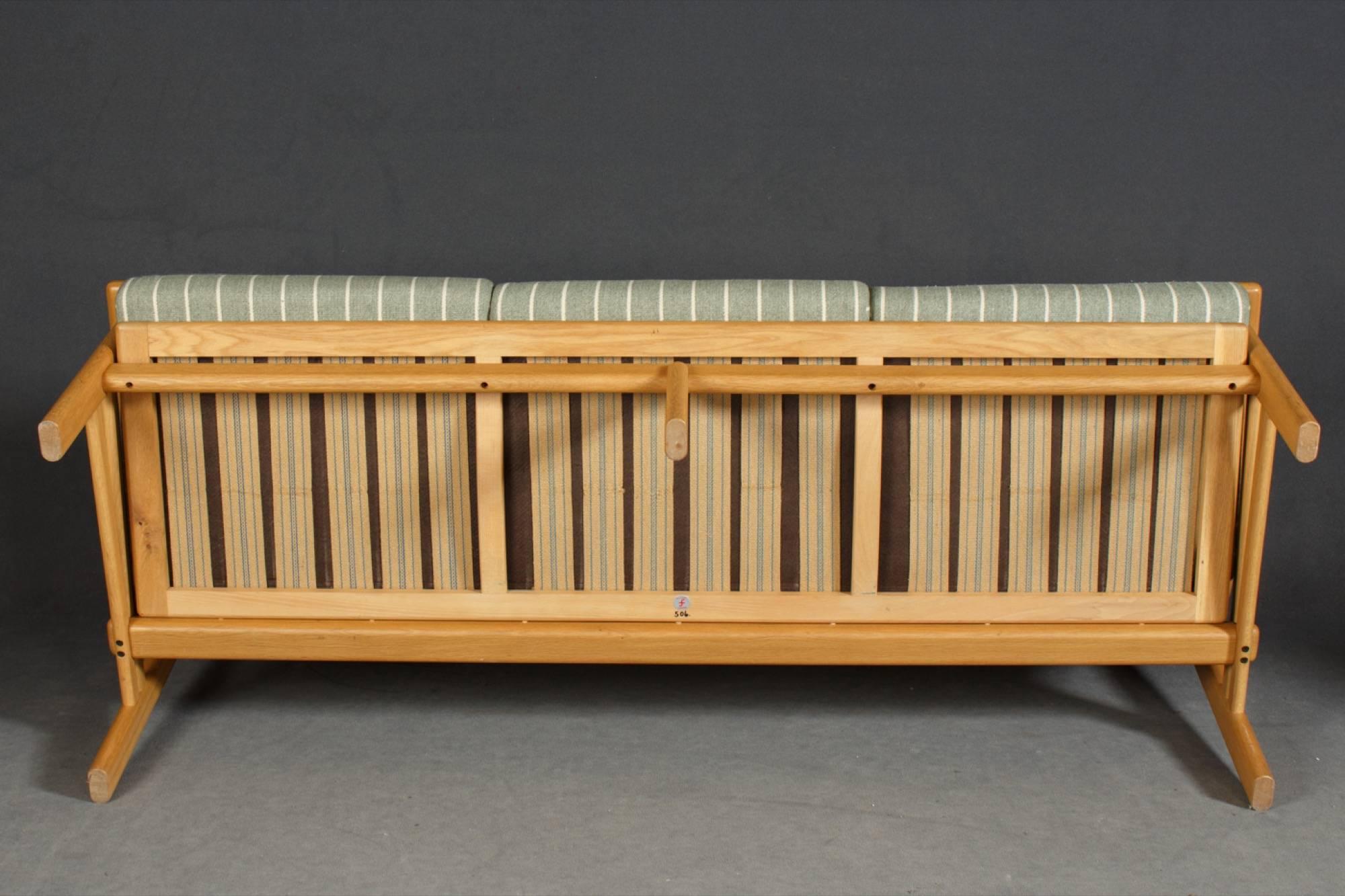 Mid-Century Modern High Back Beech Sofa by Johannes Andersen for CFC Silkeborg