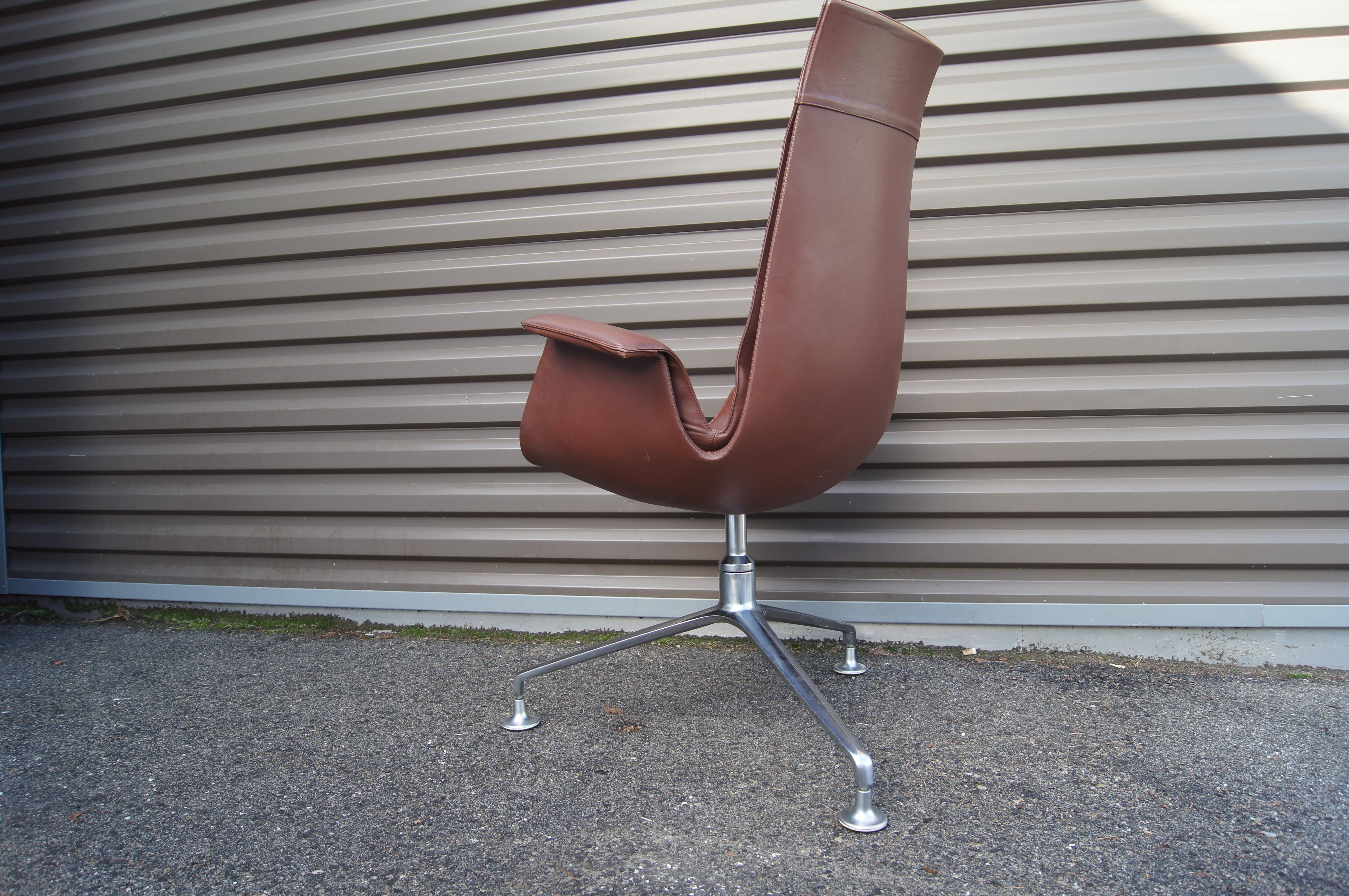 Scandinavian Modern High-Back Bird Chair by Preben Fabricius and Jørgen Kastholm for Alfred Kill
