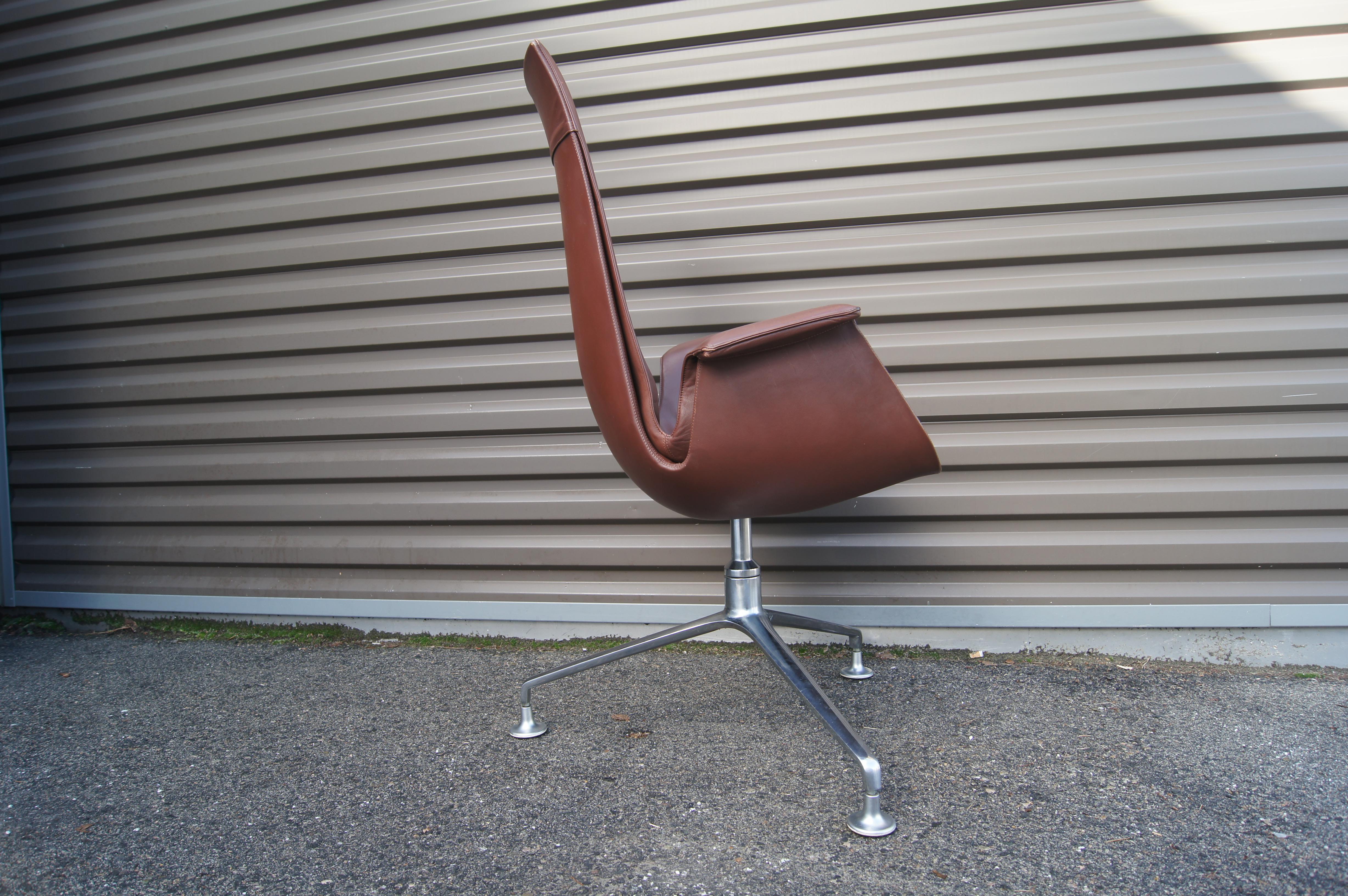 Danish High-Back Bird Chair by Preben Fabricius and Jørgen Kastholm for Alfred Kill