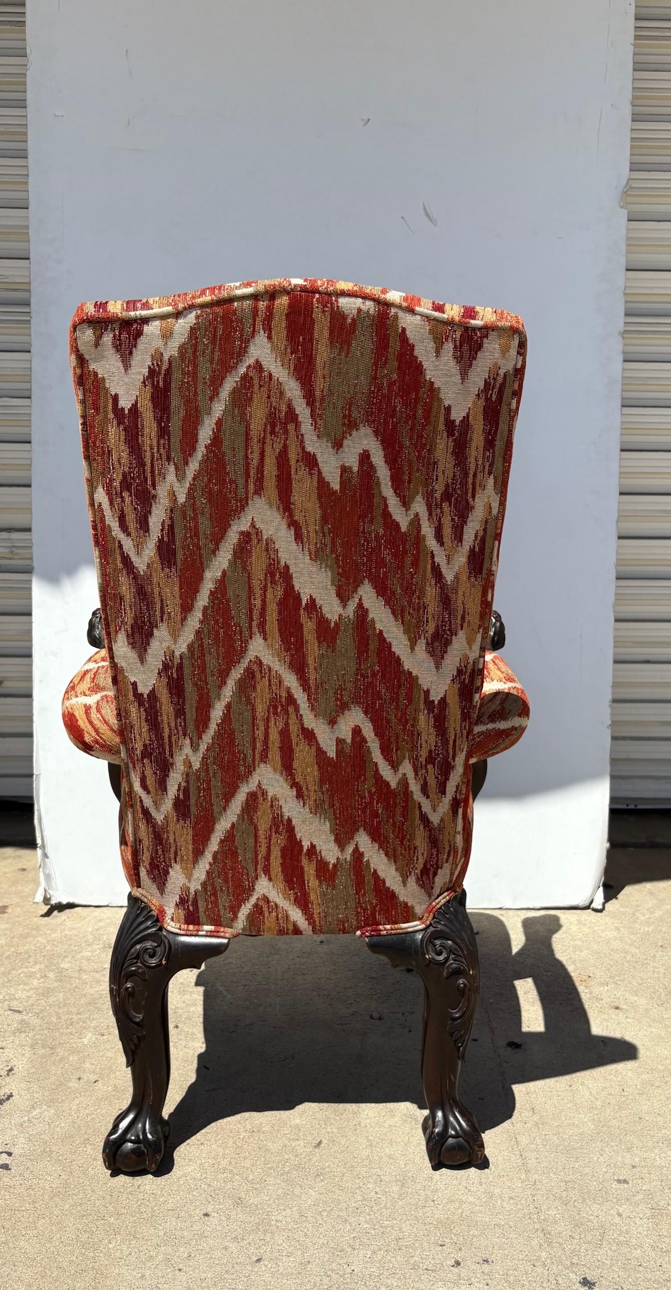 Milieu du XXe siècle Fauteuil à haut dossier en Wood Wood Wood en vente
