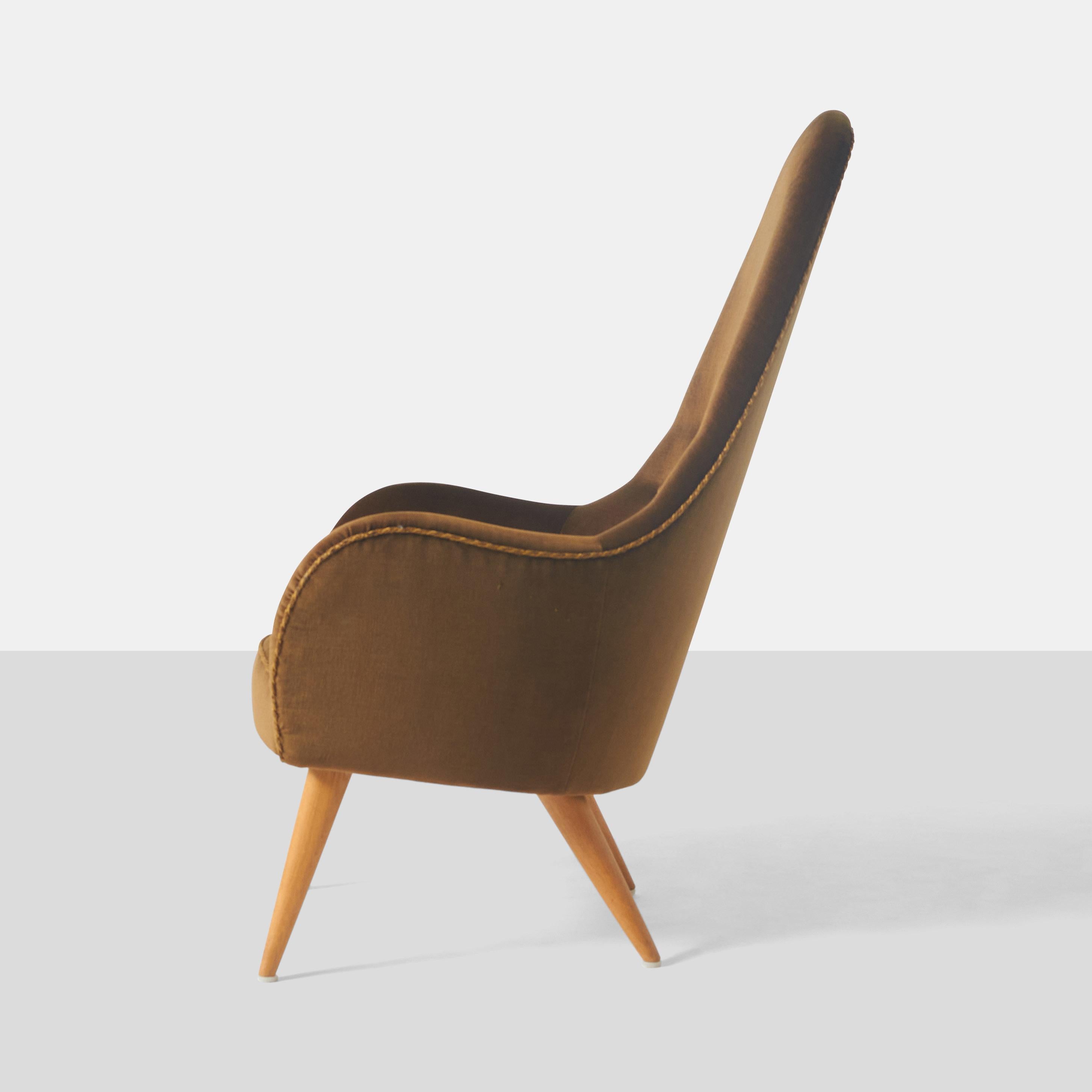 Sessel mit hoher Rückenlehne von Kerstin Horlin Holmquist für Nordiska Kompaniet (Skandinavische Moderne) im Angebot