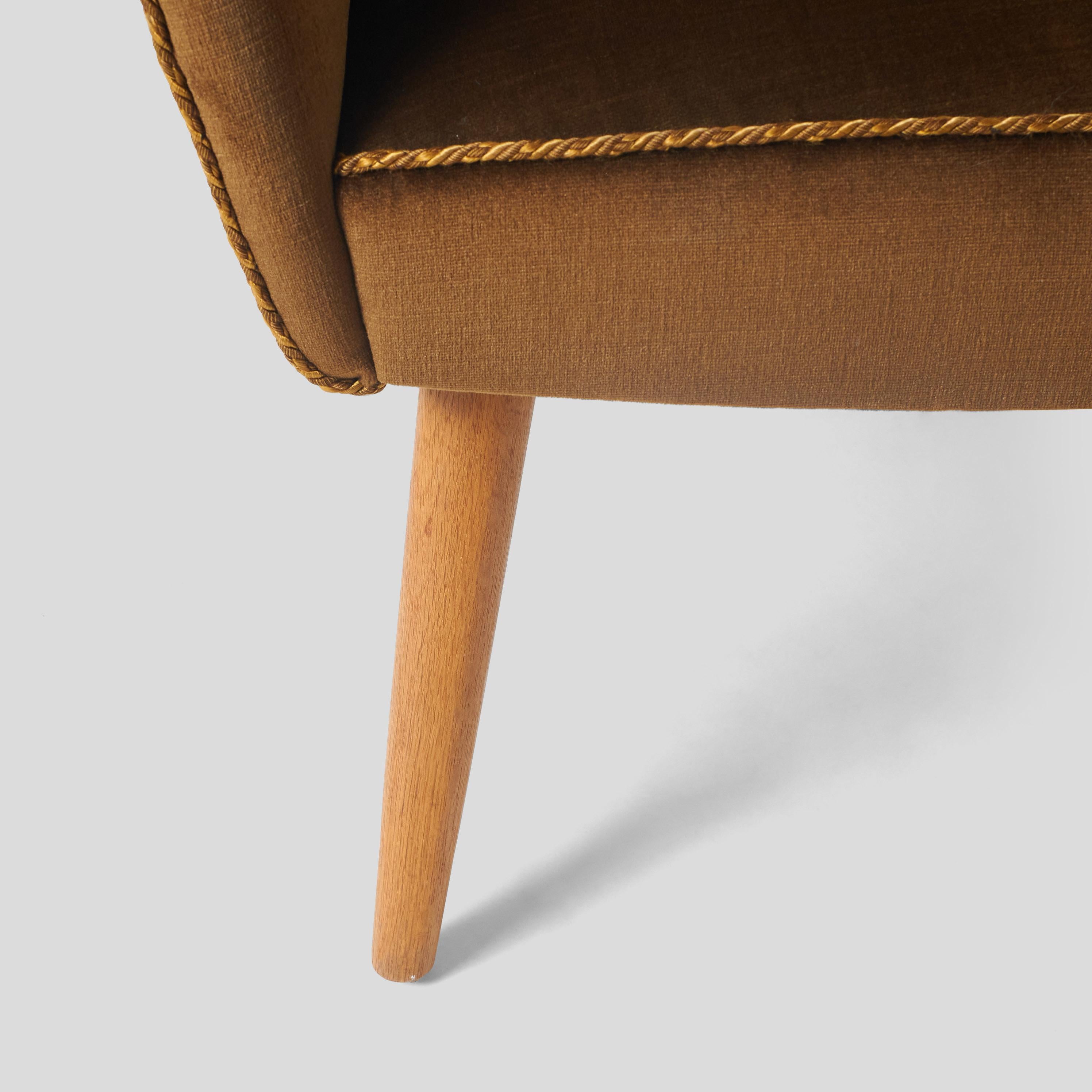 Upholstery High Back Chair by Kerstin Horlin Holmquist for Nordiska Kompaniet For Sale