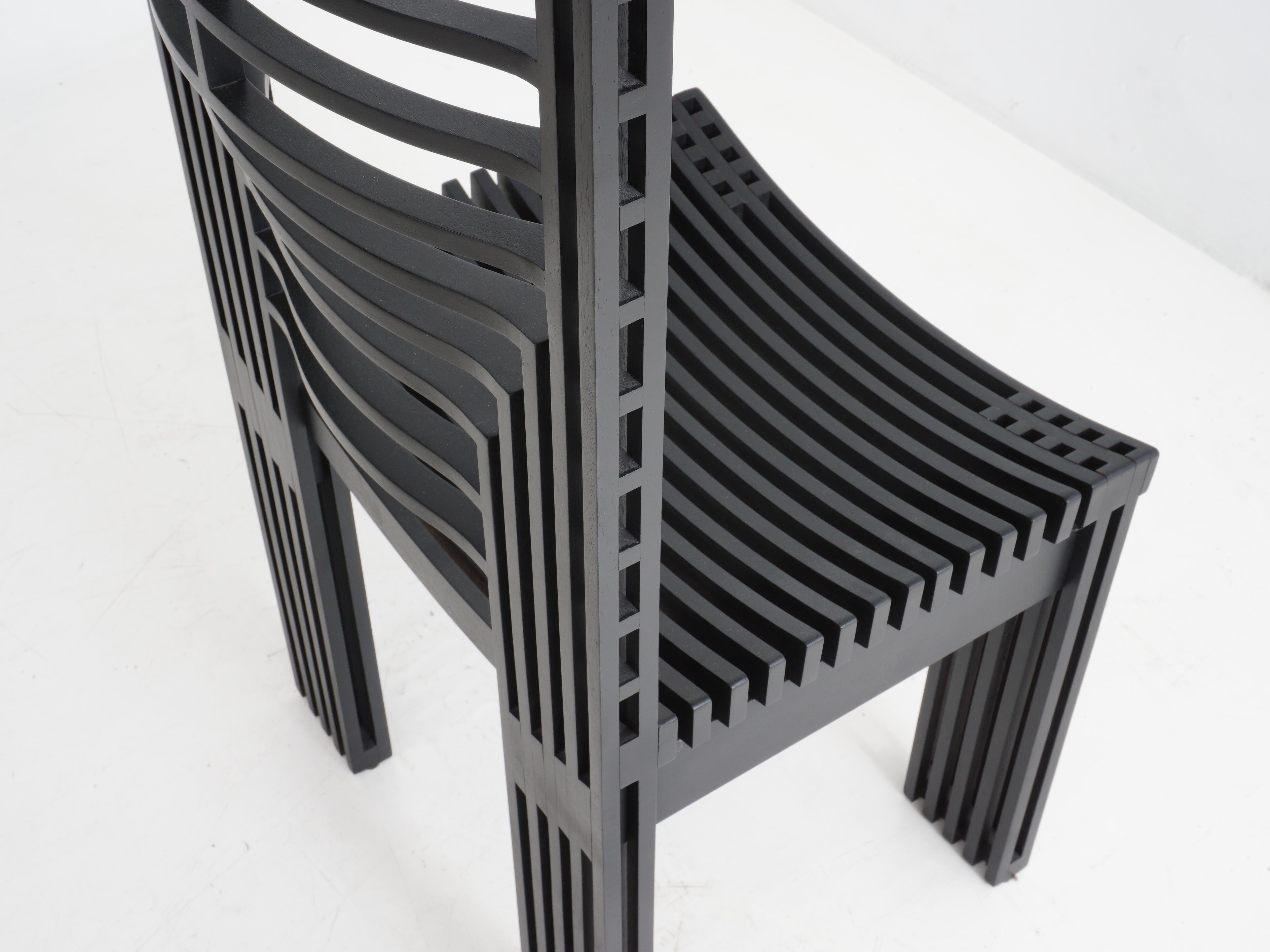 Late 20th Century High Back Chair by Miguel Rodrigo Mazure, 1980s