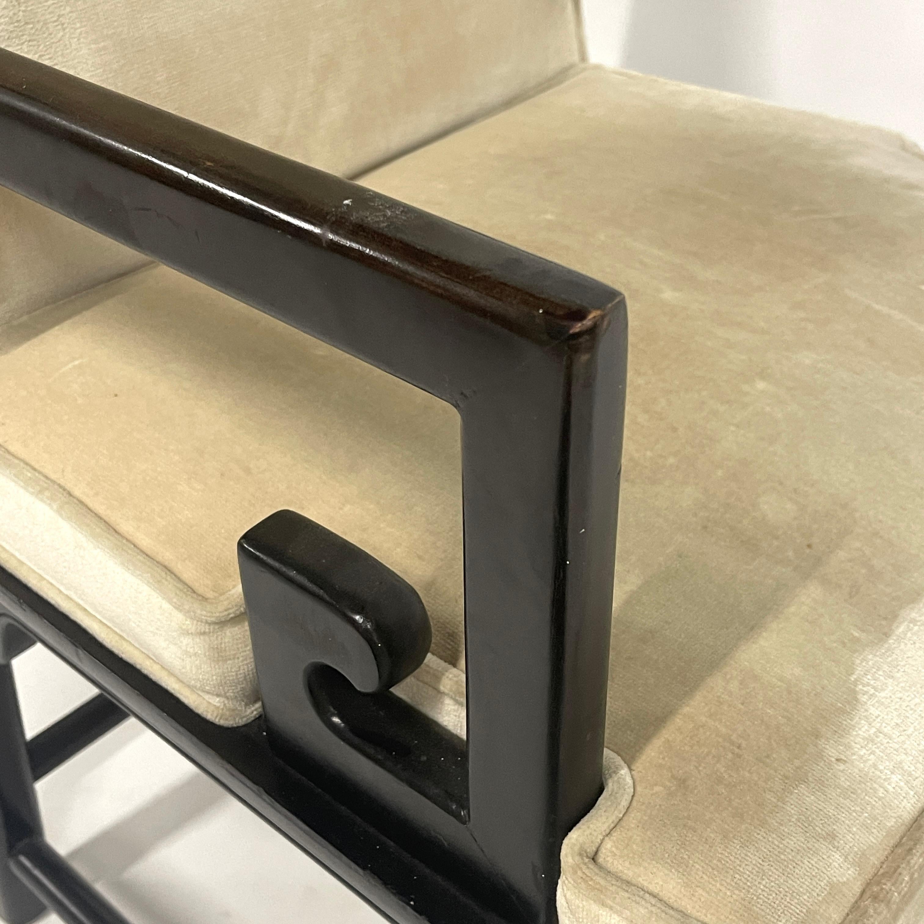 Raymond Sabota Century Greek Key Arm /Dining Chairs-Manner of Michael Taylor For Sale 6