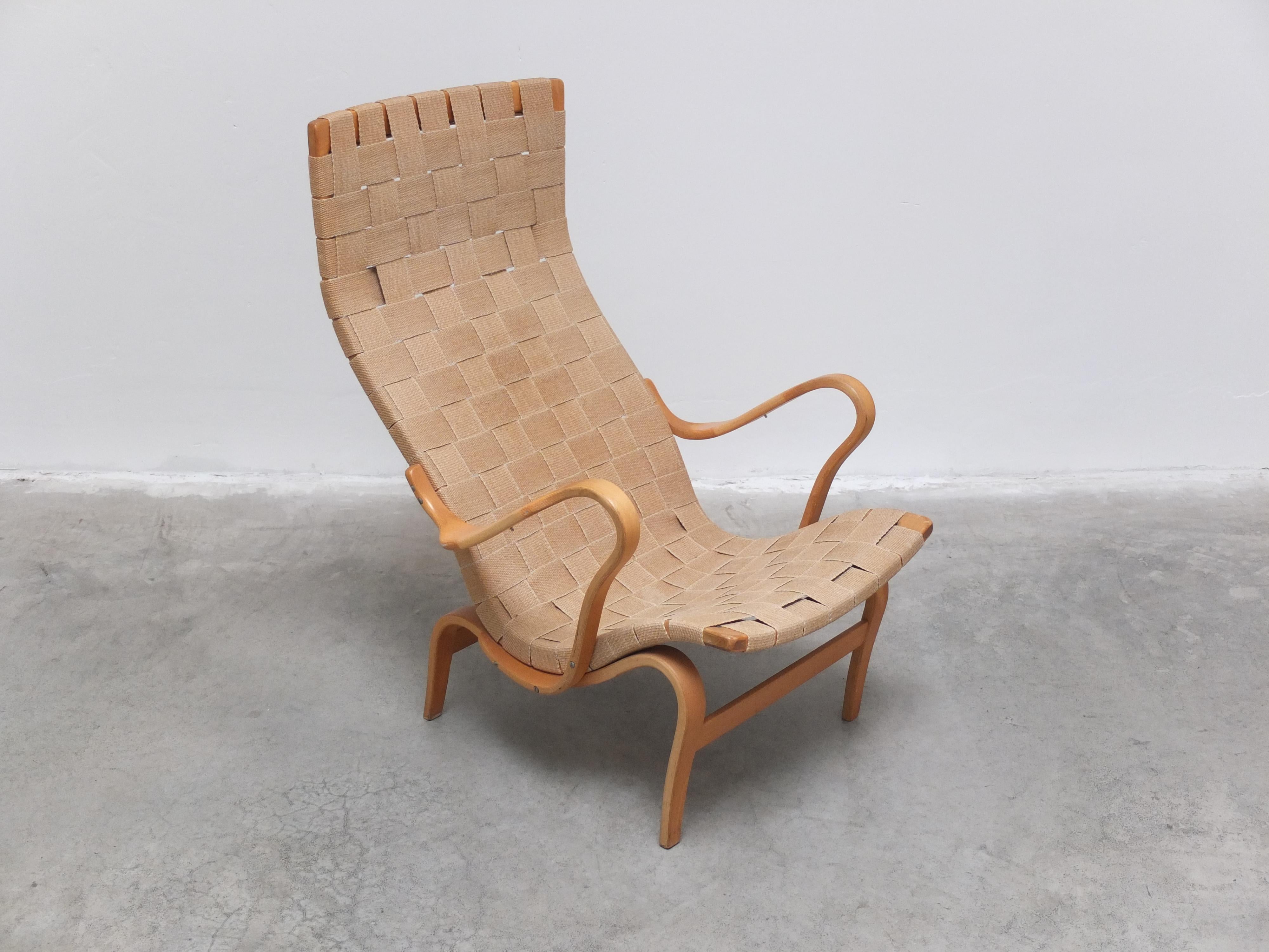 High Back 'Eva' Lounge Chair by Bruno Mathsson for Karl Mathsson, 1941 6