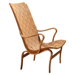 Vintage High back "Eva" Lounge Chair by Bruno Mathsson, Sweden 1941