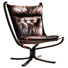 High Back Falcon Chair by Sigurd Ressell for Vatne Møbler, 1970s