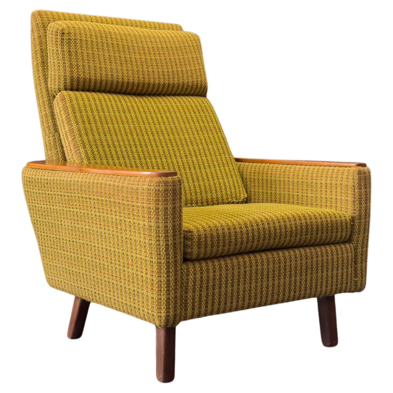 High Back Green Teak Armchair