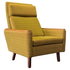 High Back Green Teak Armchair