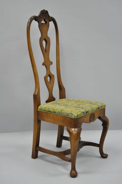 High Back Italian Baroque or Swedish Rococo Style Dining Side Chairs Set of Four