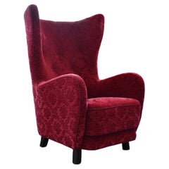 High Back Lounge Chair Attributed to Flemming Lassen Denmark 1940's