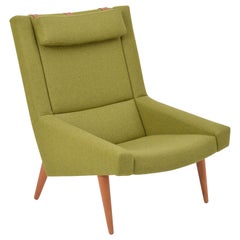 Green Mid-Century Modern lounge Chair by Illum Wikkelsø for Soren Willadsen