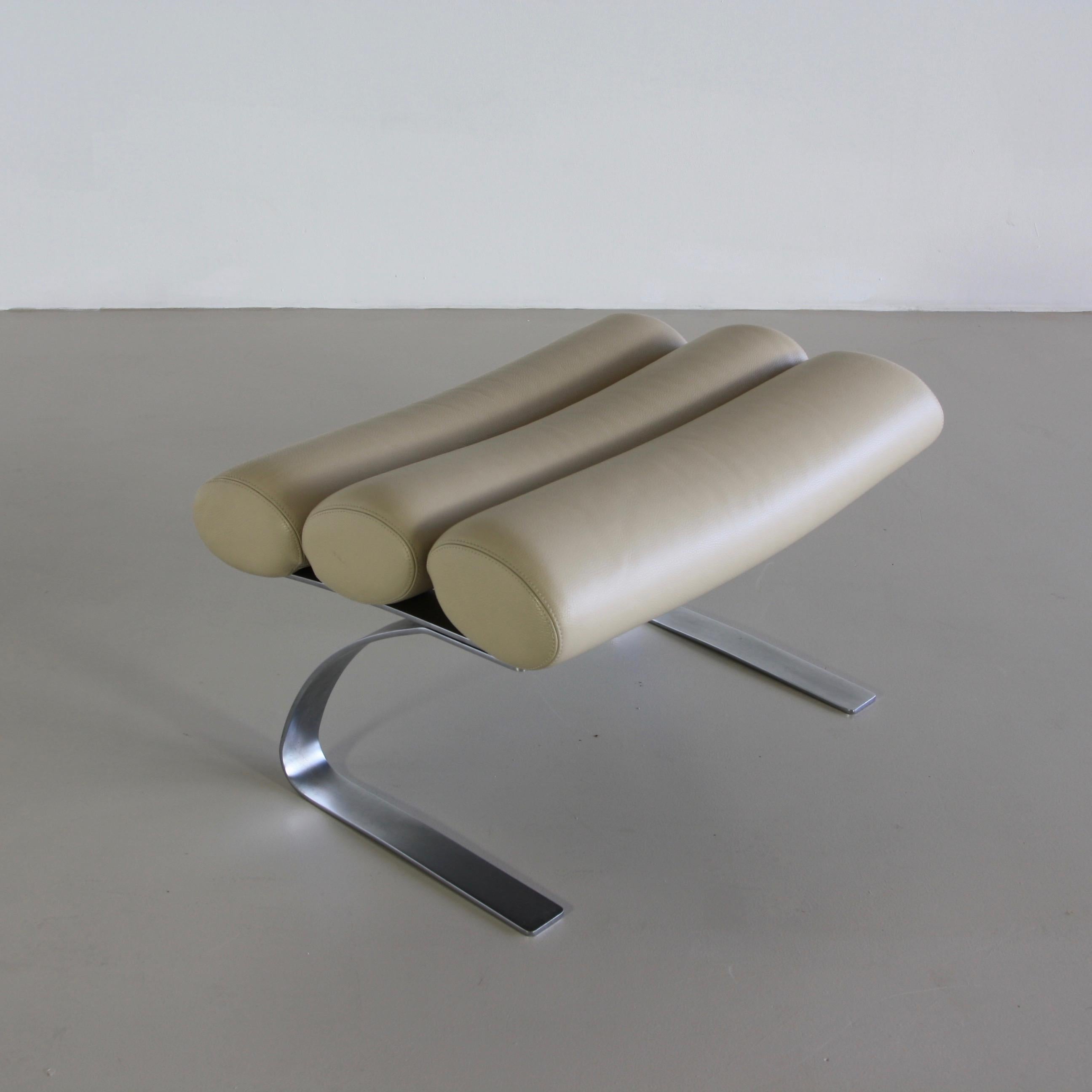 High Back Lounge Chair and Foot Stool by COR, 1976 2