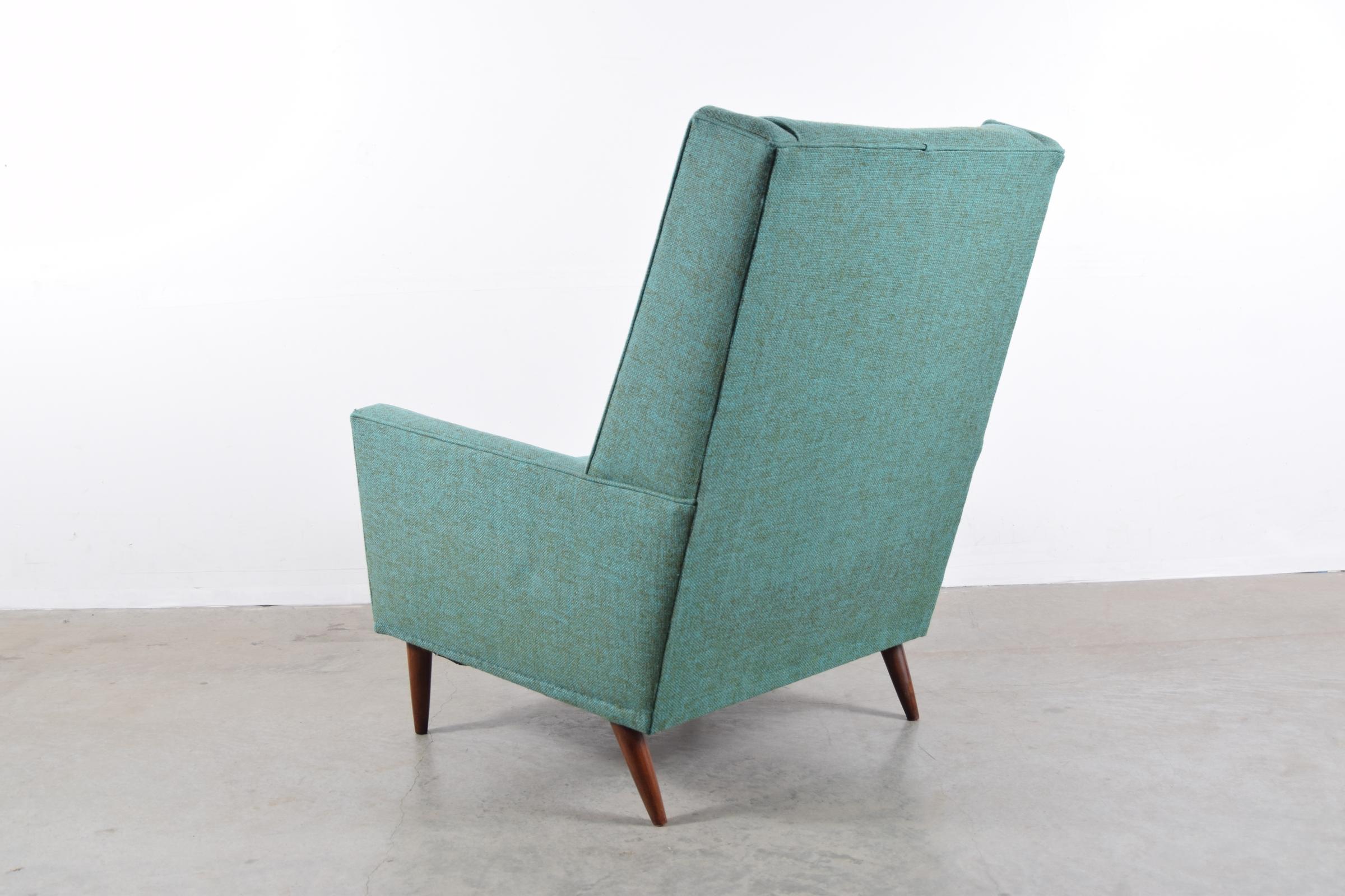 American High Back Lounge Chair in the manner of Paul McCobb
