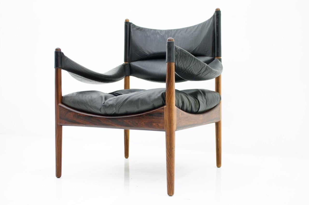 High Back Lounge Chairs by Kristian Solmer Vedel Made by Søren Willadsen, 1963 For Sale 3