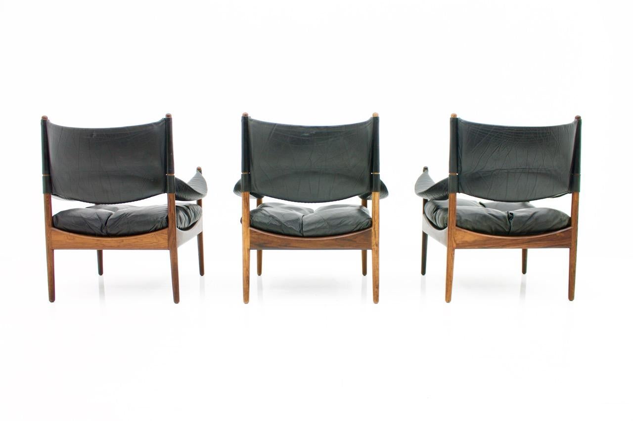 High Back Lounge Chairs by Kristian Solmer Vedel Made by Søren Willadsen, 1963 For Sale 1