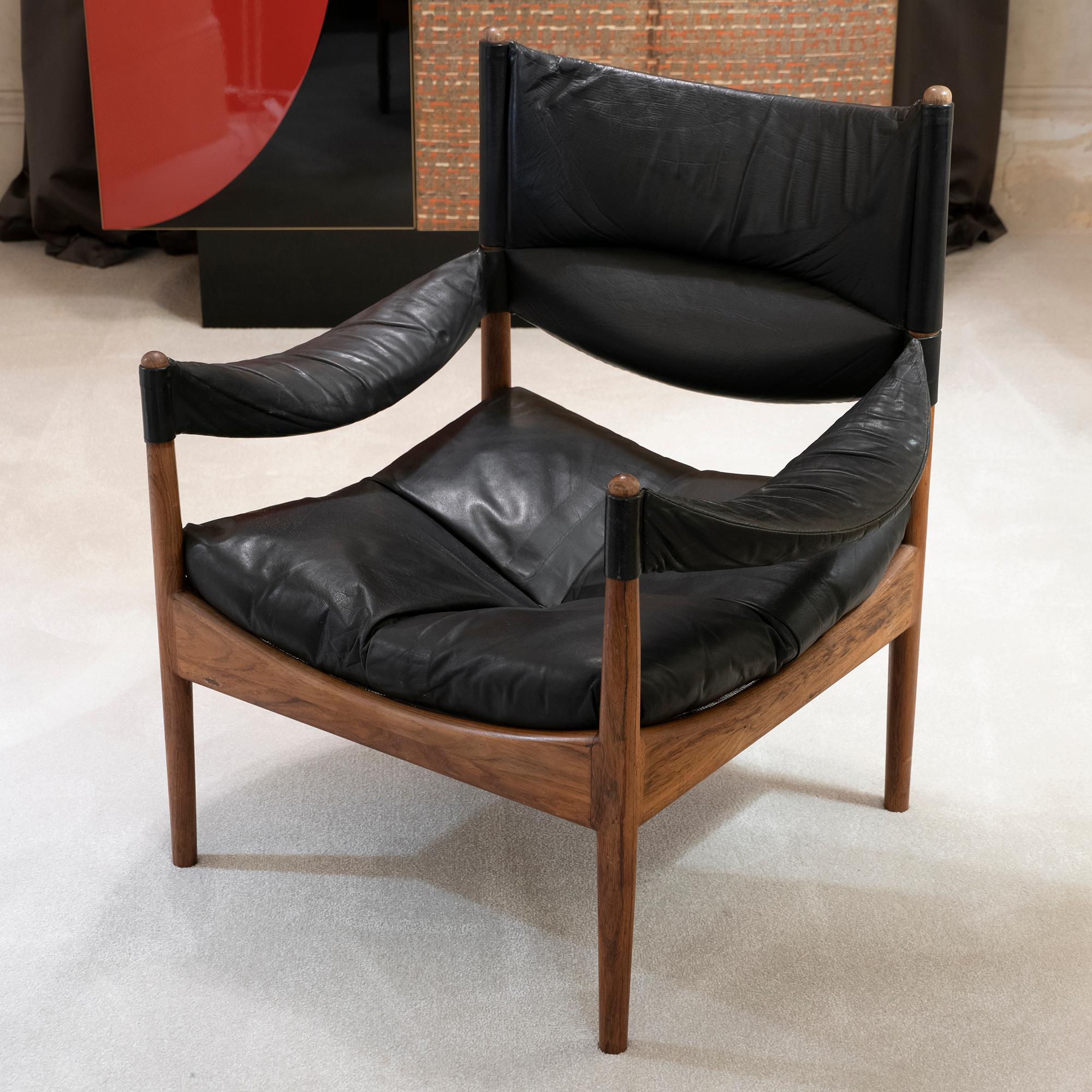Danish High Back Lounge Chairs by Kristian Vedel Made by Søren Willadsen, 1963