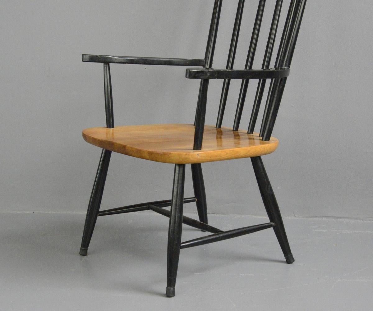 Mid-Century Modern High Back Midcentury Chair by Ilmari Tapiovaara, circa 1960s