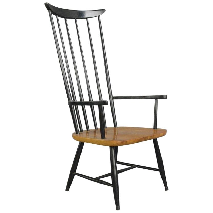 High Back Midcentury Chair by Ilmari Tapiovaara, circa 1960s