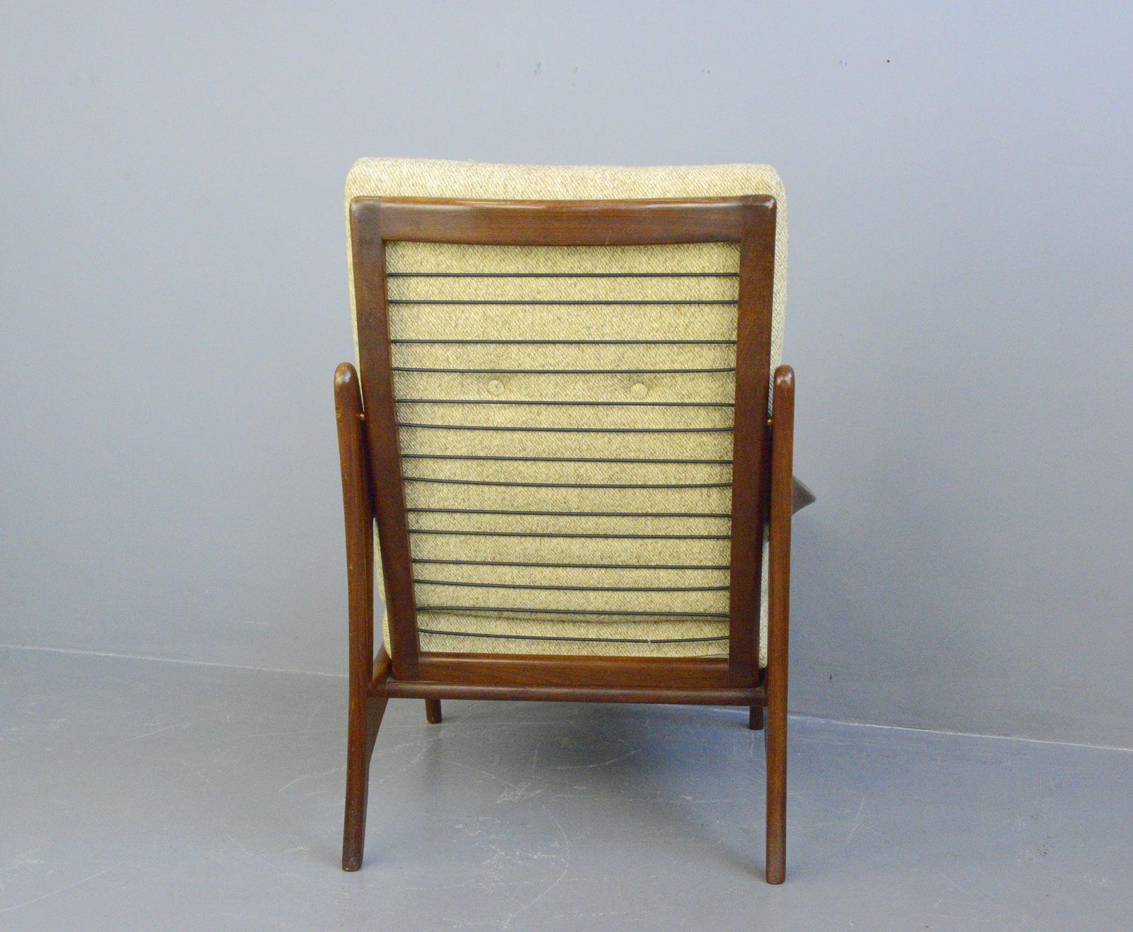 High Back Midcentury Lounge Chair by Gelderland, circa 1950s 4