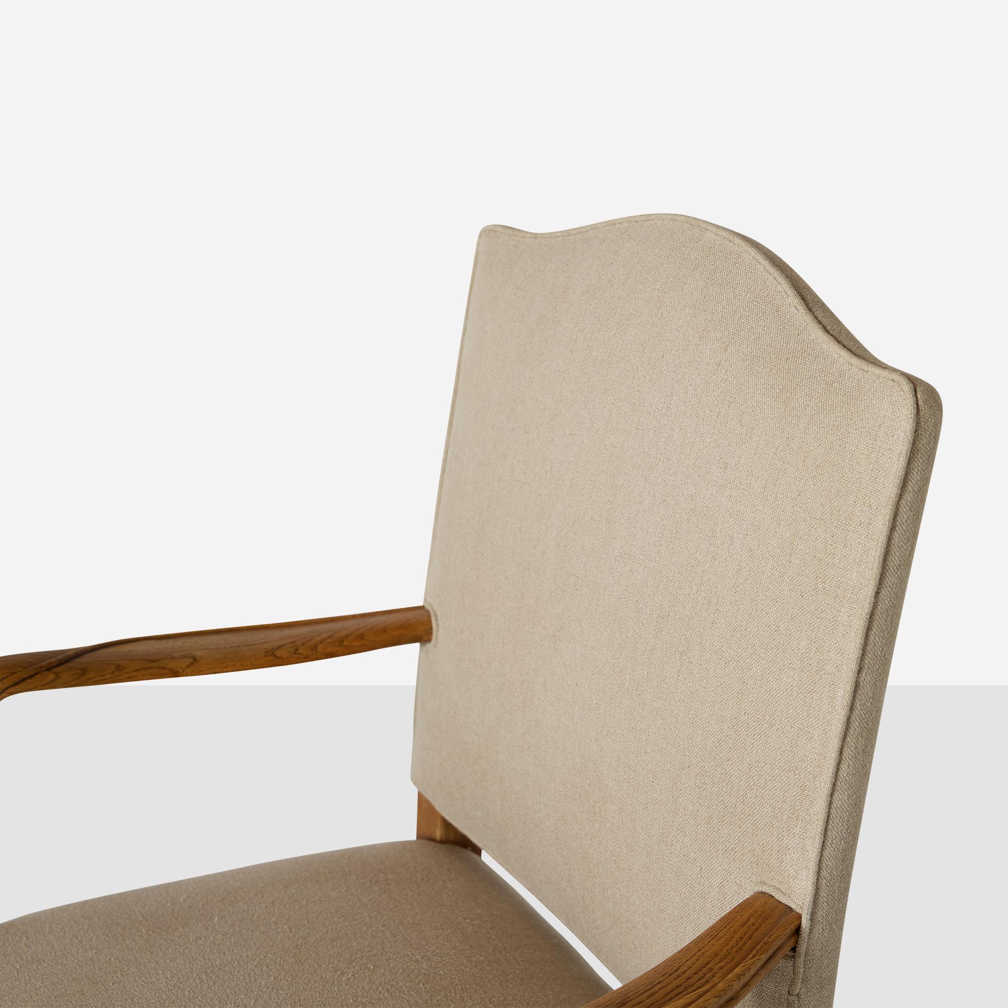 Sillón alto de roble de Frits Henningsen en venta 4