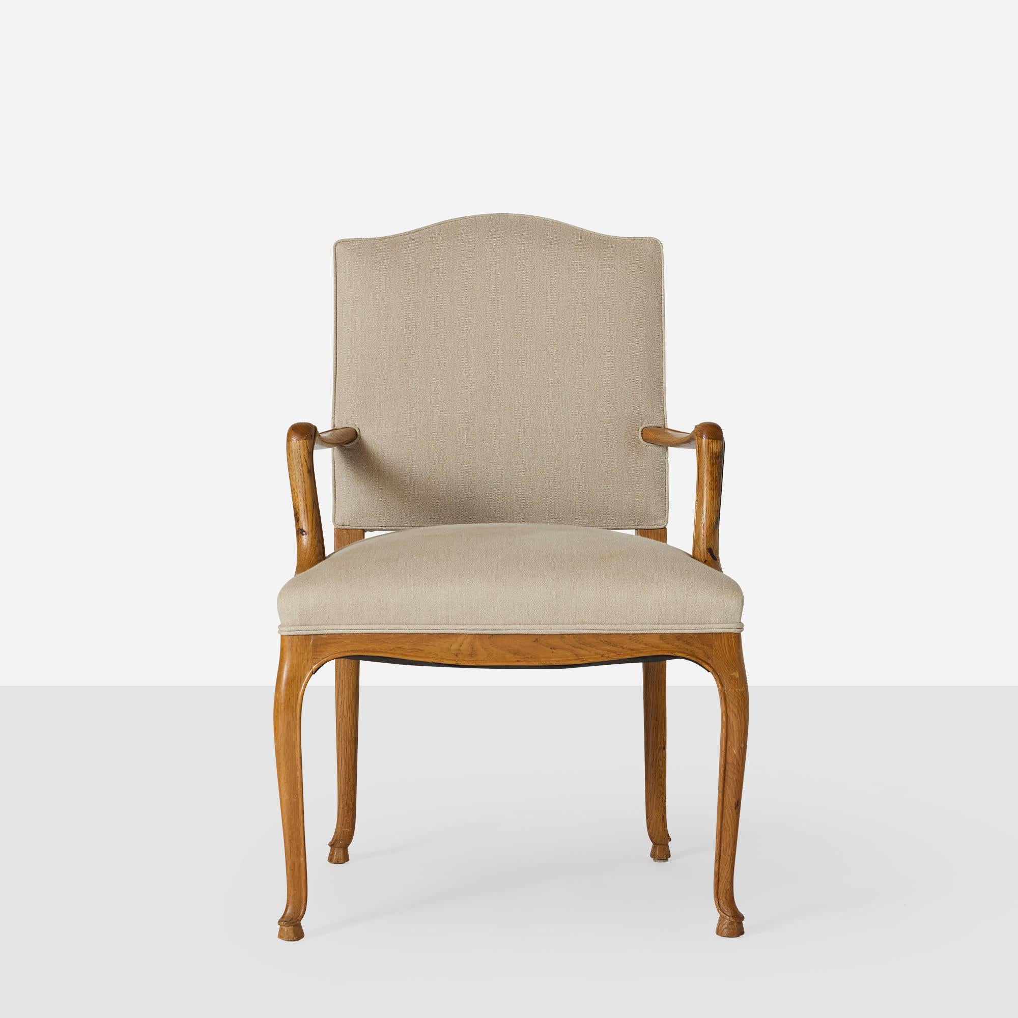 Sillón alto de roble de Frits Henningsen Moderno en venta