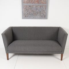 High Back Settee by Grete Jalk for Johannes Hansen