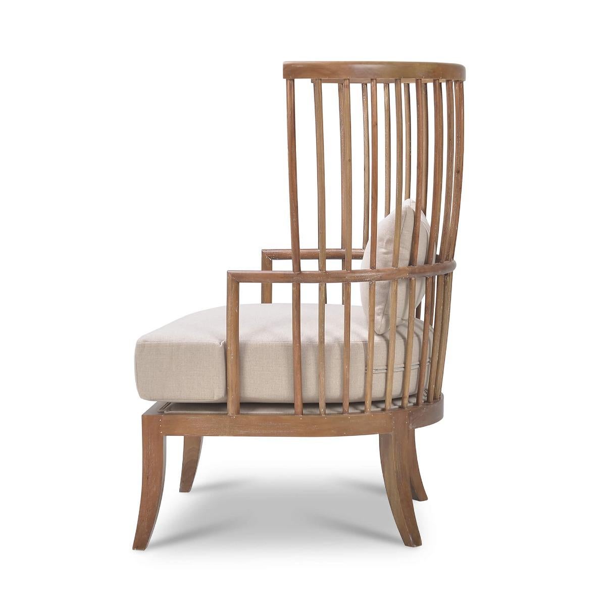 Country Fauteuil à fuseau à haut dossier - Custom en vente