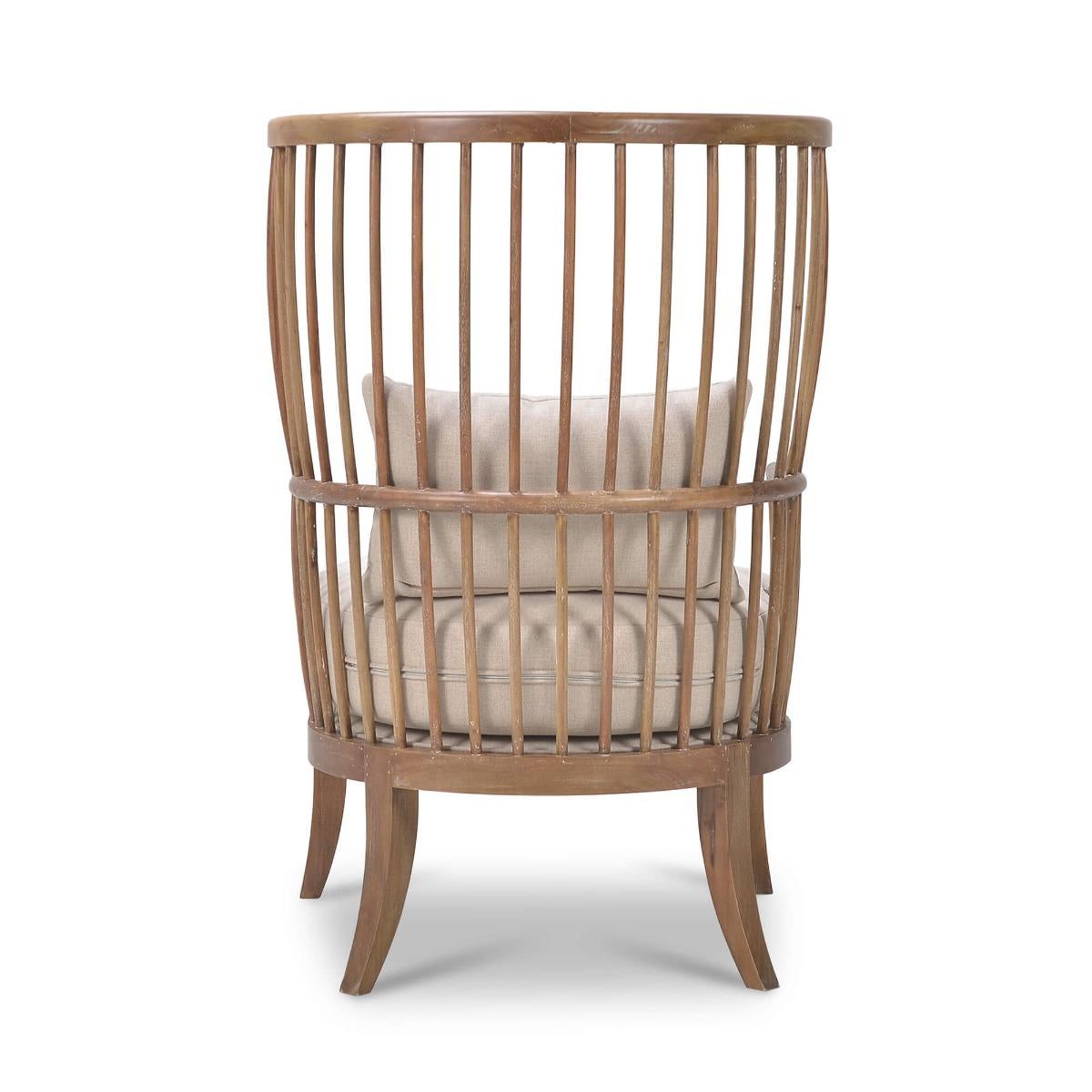 Indonésien Fauteuil à fuseau à haut dossier - Custom en vente