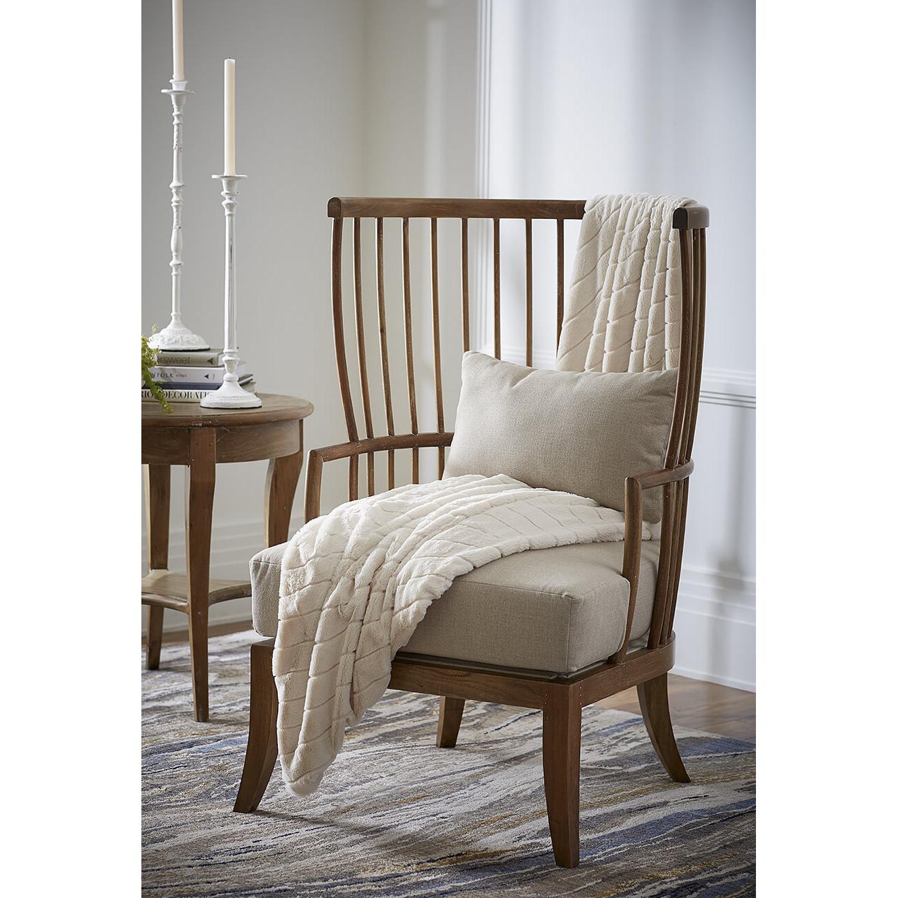 Fauteuil à fuseau à haut dossier - Custom en vente 1