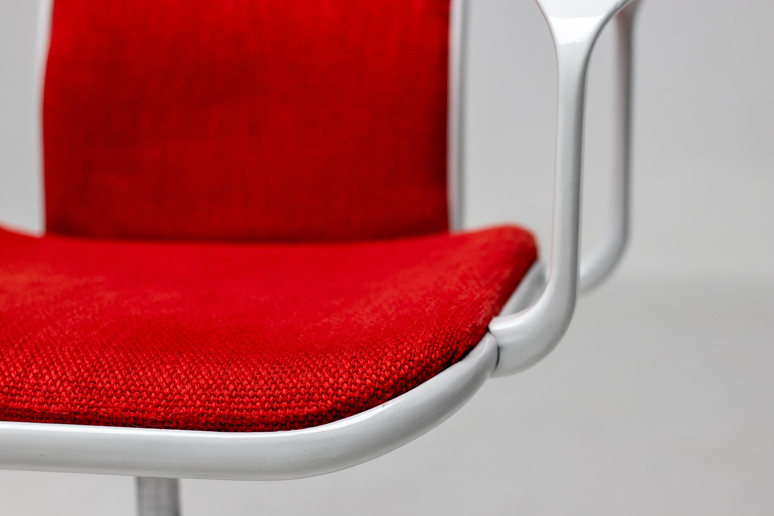 Aluminum High Back Supporto Chair by Frederick Scott