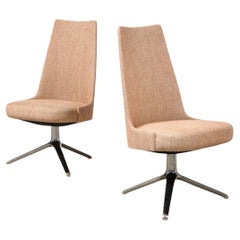 Vintage High Back Swivel Chairs by Osvaldo Borsani & Valeria Fantoni