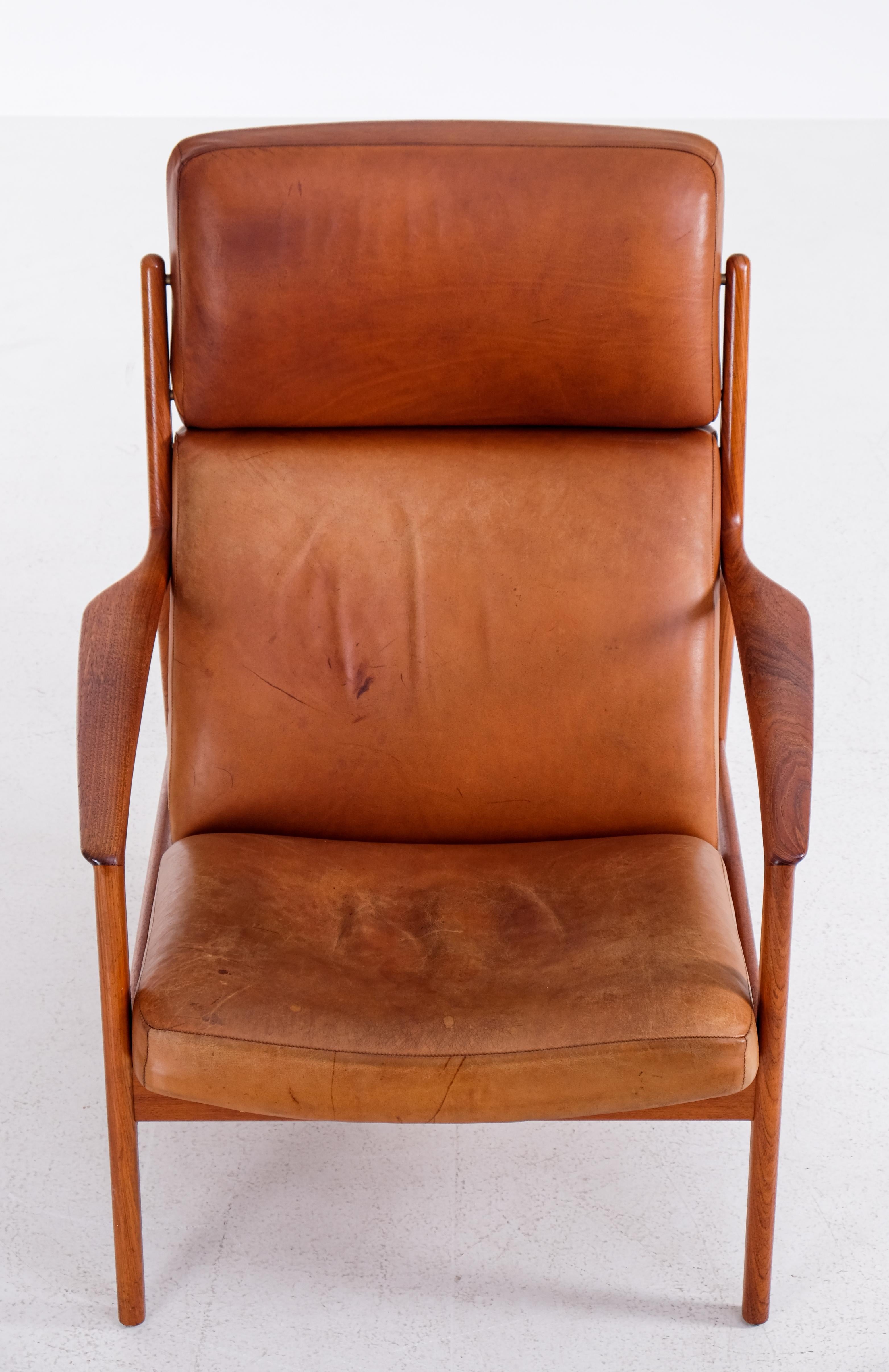 High-back 'USA-75' armchair by Folke Ohlsson for DUX, 1960s For Sale 1