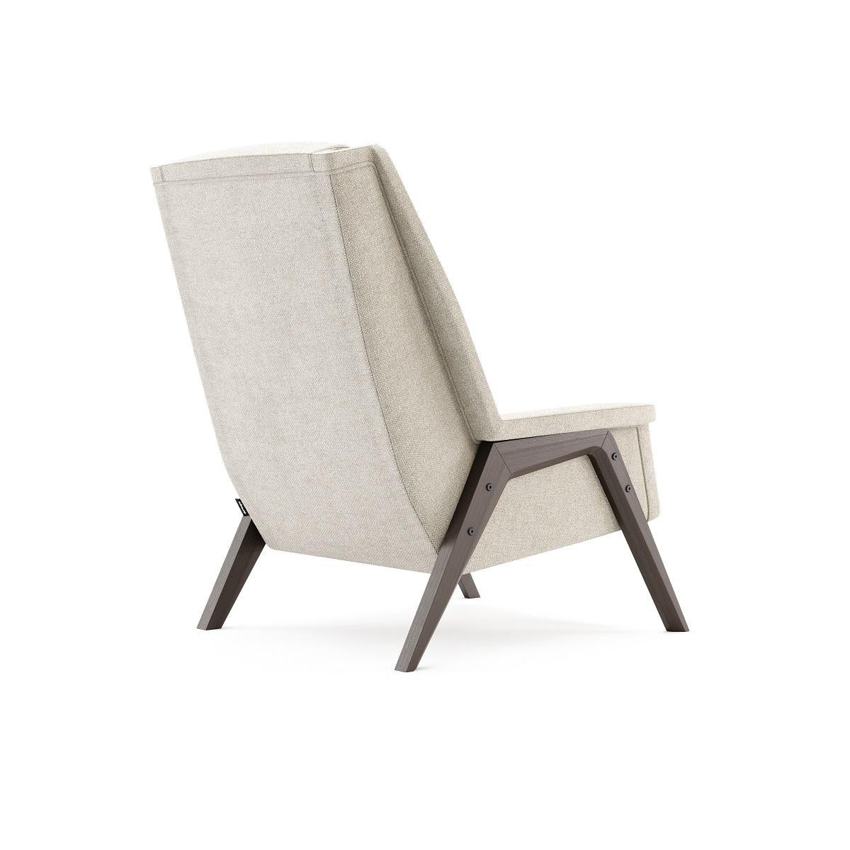 European High Back Wing Chair Upholstered in Custom Velvet Color
