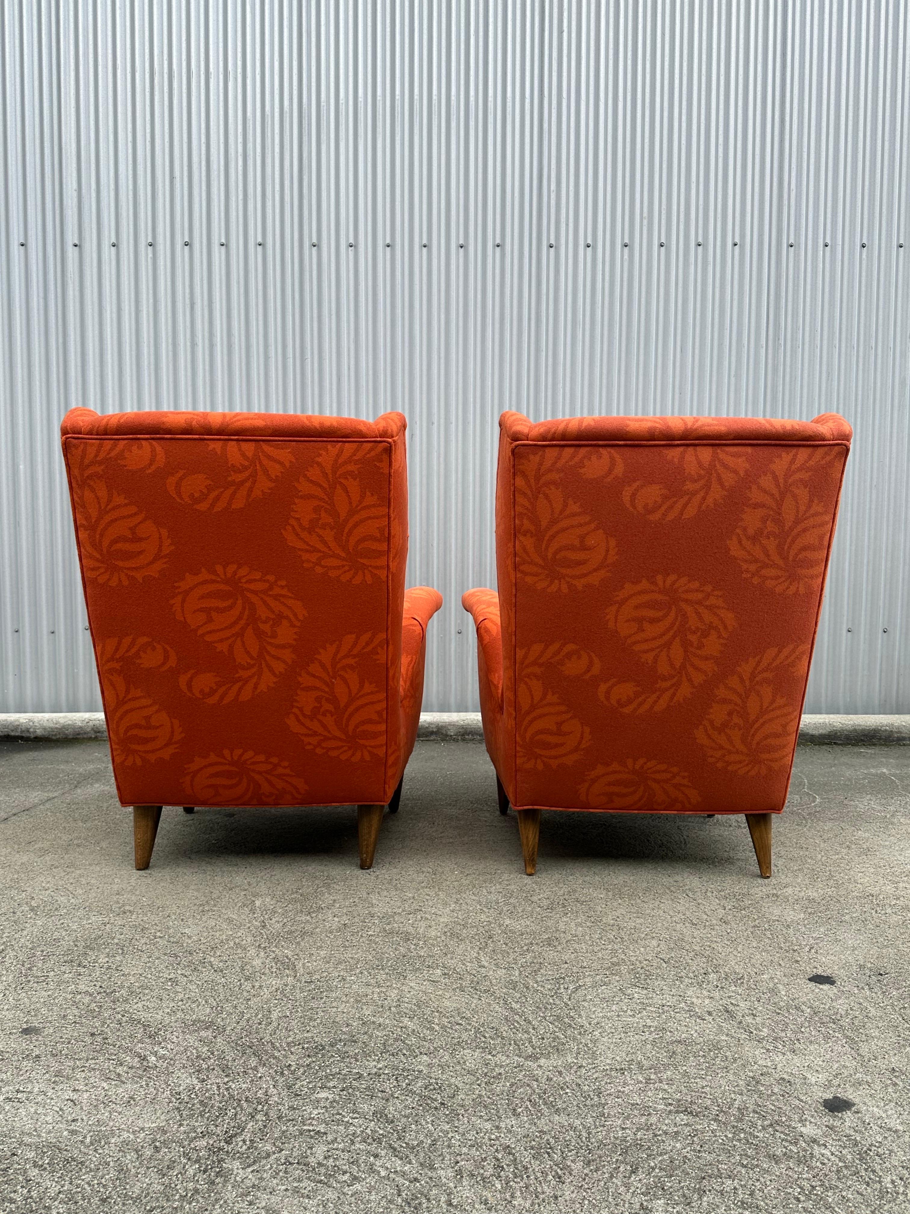 Sillas de ala con respaldo alto de Fratelli Rizzi  hacia 1950 en Bueno estado para la venta en Danville, CA