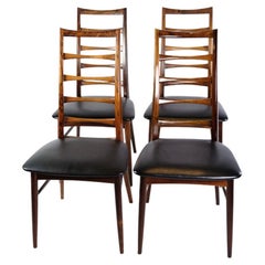 High-Backed Rosewood Chairs Designed by Niels Kofoed