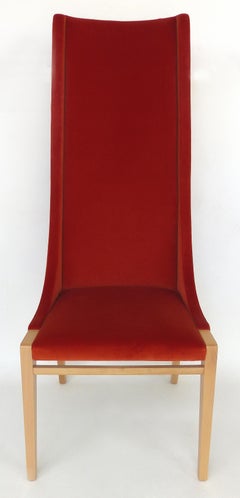 Sedia imbottita con schienale alto Pietro Constantini of Italy