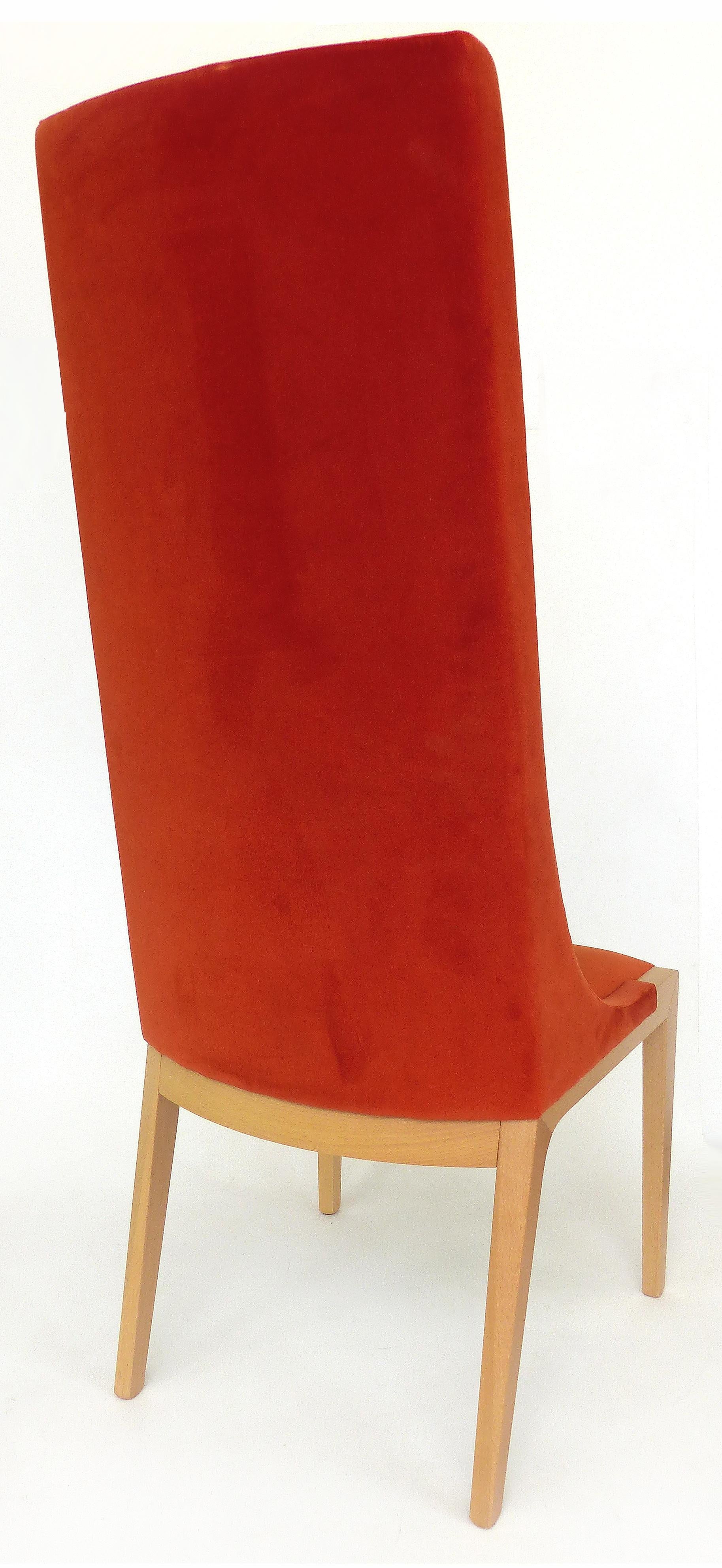 Modern  Pietro Constantini of Italy High Backed Upholstered Chair