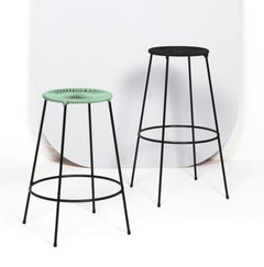 Sgabello alto nero Acapulco di OK Design