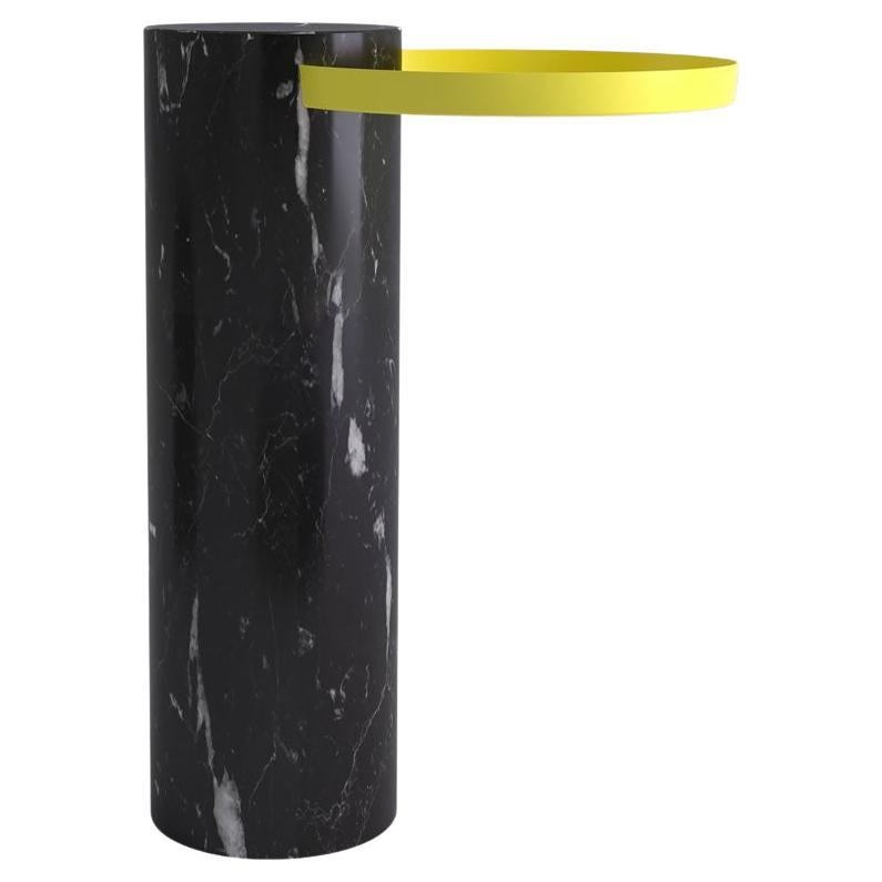 High Black Marquina Marble Contemporary Guéridon, Sebastian Herkner