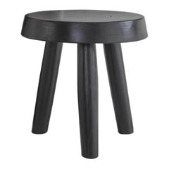 High Black Stained Milk Stools