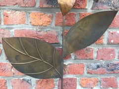 High Brass and Copper Sconce, circa 1970