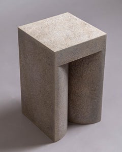 High Brow Stool in Resin, Stone Aggregate & Fiberglass by Zachary A. Design