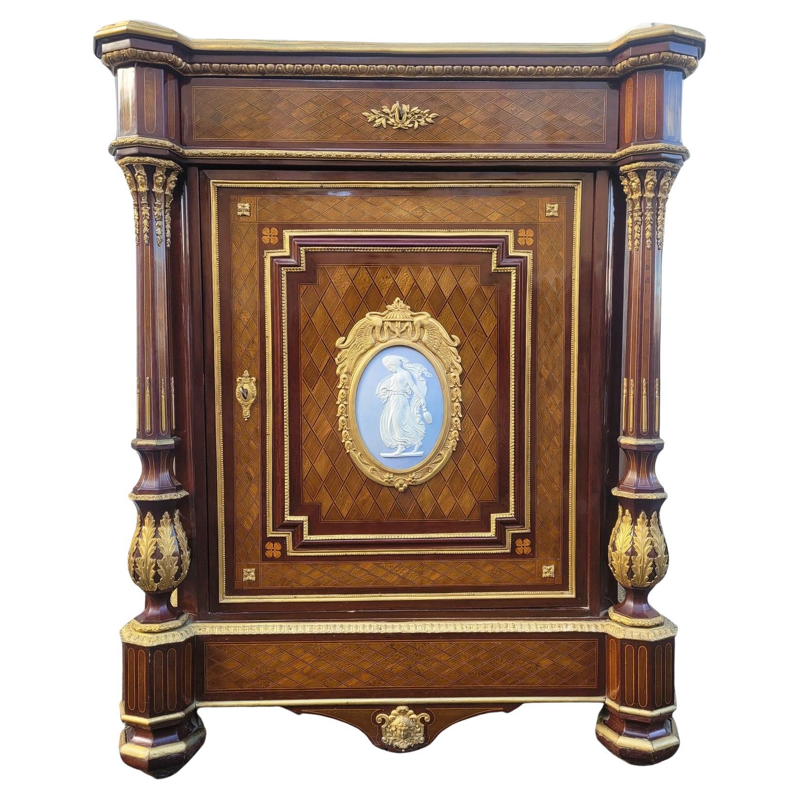 Buffet alto in intarsio, Napoleone III, XIX secolo