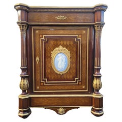 Used High buffet In Marquetry, Napoleon III, 19th Century