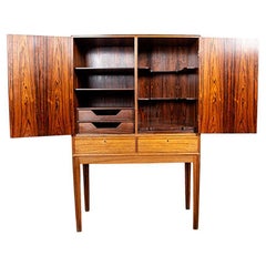 High cabinet, Bar, Danish in rosewood model 6201 by Hans Olsen 1960.